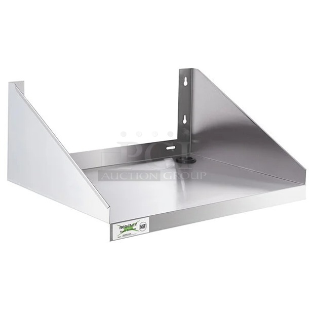 BRAND NEW SCRATCH AND DENT! Regency 600MS1824 24" x 18" Stainless Steel Microwave Shelf