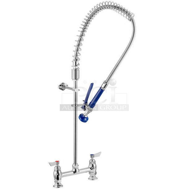 BRAND NEW SCRATCH AND DENT! Waterloo 750PRD8X 1.15 GPM Deck-Mounted Pre-Rinse Faucet with 8" Centers