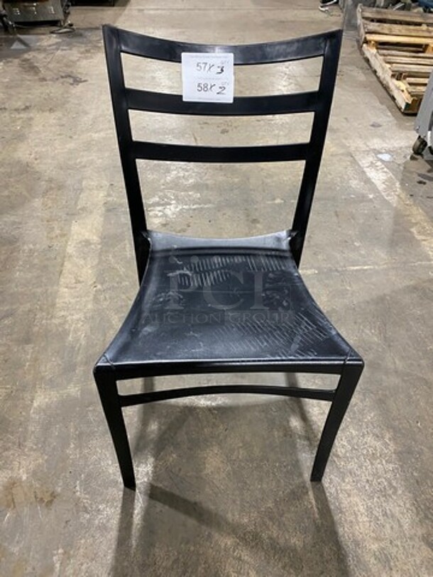 Black Poly Dining Chairs! 3x Your Bid!
