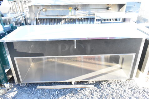 BRAND NEW! Stainless Steel Portable Station w/ Under Shelf on Commercial Casters. 