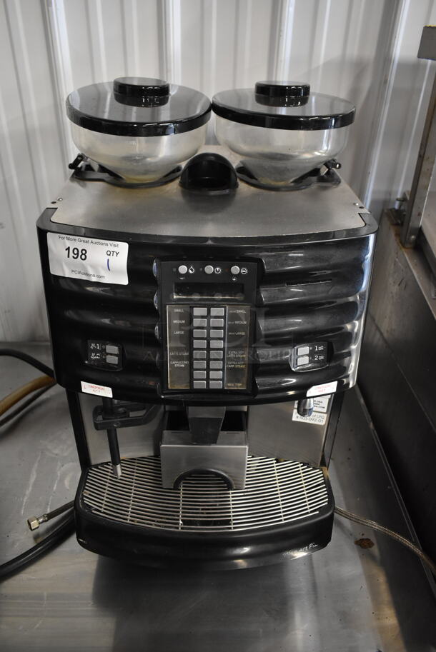 Schaerer SCA1 Coffee Art Plus Automatic Coffee Espresso Machine w/ 2 Hoppers and Steam Wand. 240 Volts, 1 Phase. 