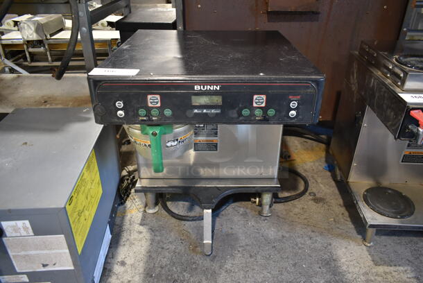 Bunn ICB-TWIN Stainless Steel Commercial Countertop Double Coffee Machine w/ 1 Metal Brew Basket. 120/240 Volts, 1 Phase. 
