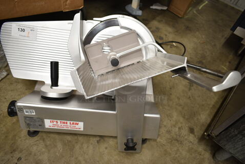 Bizerba SE 12 US Stainless Steel Commercial Countertop Meat Slicer. 120 Volts, 1 Phase. Tested and Does Not Power On