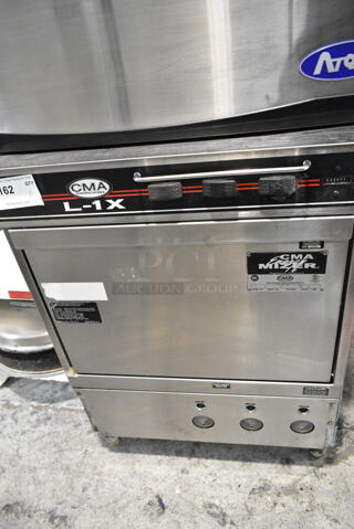 CMA L-1X Stainless Steel Commercial Undercounter Dishwasher. 115 Volts, 1 Phase. 