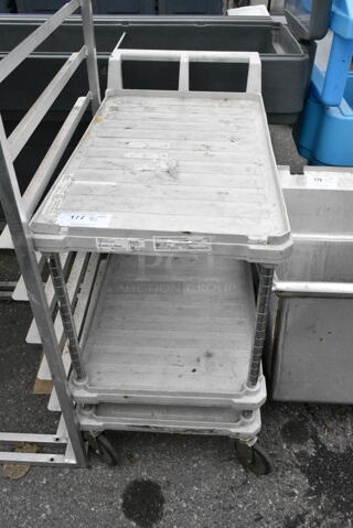 Poly 2 Tier Cart on Commercial Casters. 