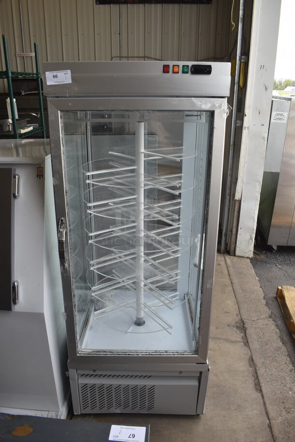 Tekna 8400 NFN Refrigerated Cake Desert Display Merchandiser. Outside Pane of Glass on Door is Missing.  220 Volts