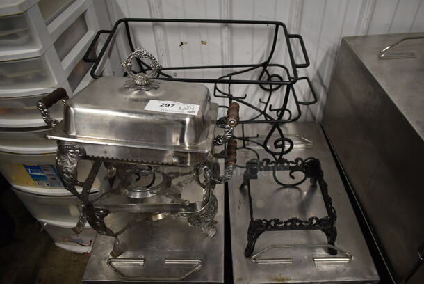 ALL ONE MONEY! Lot of Various Chafing Dish Frames