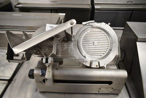 Globe 3600 Stainless Steel Commercial Countertop Meat Slicer. 115 Volts, 1 Phase. 