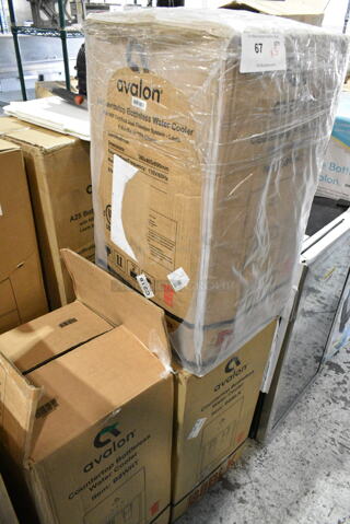 3 IN ORIGINAL BOX! Avalon Water Coolers Including Models B8WHT, B8BLK. 115 Volts, 1 Phase. 3 Times Your Bid! 