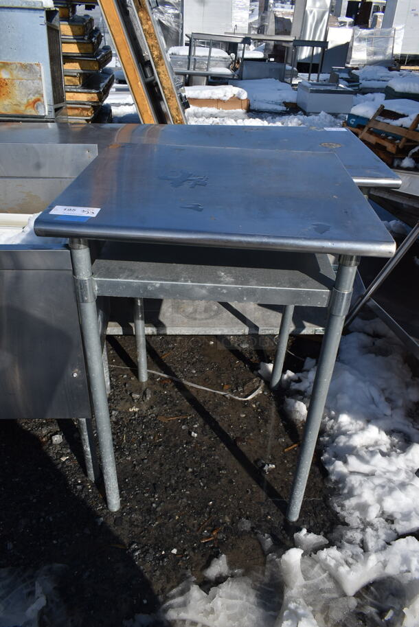 Stainless Steel Commercial Table w/ Metal Under Shelf.