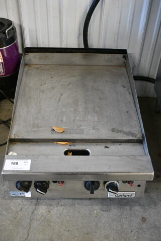 Garland Stainless Steel Commercial Natural Gas Powered Flat Top Griddle. 