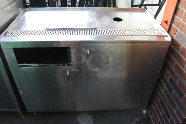 Stainless Steel Commercial Soda Station w/ 2 Doors.