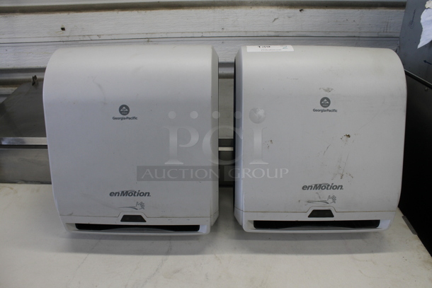 2 Georgia Pacific enMotion Wall Mount Paper Towel Dispensers. 2 Times Your Bid!