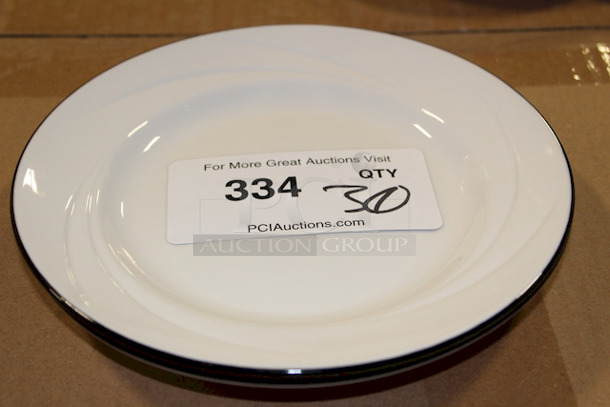 BEAUTIFUL! Steelite International Salad Plates, White, 8". 30x Your Bid