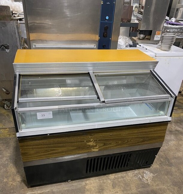 Hussmann Commercial Ice Cream Freezer Merchandiser w/ 2 Sliding Doors! - Item #1118771