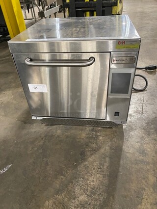 Merrychef Commercial Countertop Electric Rapid Cook Oven! All Stainless Steel! Model EikonE3 Serial 2107213090285! 208V/240V!