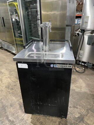 Beverage Air Commercial Stainless Steel Direct Draw Kegerator! With 2 Beer Taps! Model BM23HCB28 Serial 12500028! 115V 1Phase!