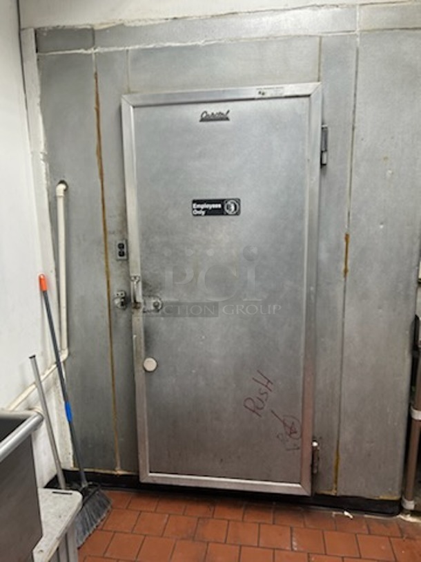 Capital 6'x6'x7' WAlk In Cooler Box w/ Copeland MCFH-0050-CAA-201 115 Volt, 1 Phase Compressor and Bush Evaporator Fan. No Floor. Information Provided By The Consignor But Not Verified By PCI Auctions. Picture of the Unit Before Removal Is Included In the Listing.
