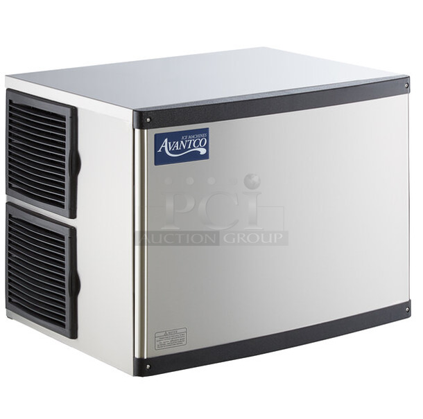 BRAND NEW SCRATCH AND DENT! Avantco 194MCH530A Stainless Steel Commercial Modular Half Cube Ice Machine - 500 lb. 115 Volts, 1 Phase. - Item #1127606