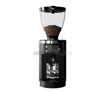 BRAND NEW SCRATCH AND DENT! Mahlkonig E80W GBS 4 lb. Black Grind-by-Sync Espresso Grinder. 110-127 Volts, 1 Phase. 