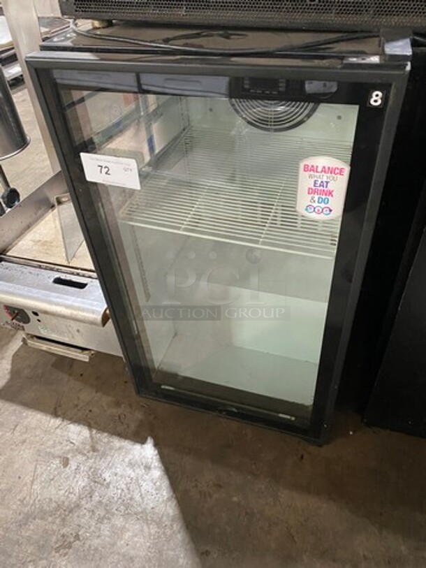 2015 Imbera Commercial Countertop Mini Reach In Cooler Merchandiser! With View Through Door! Model: VR06CO2 SN: 265151001270 115V 60HZ 1 Phase
