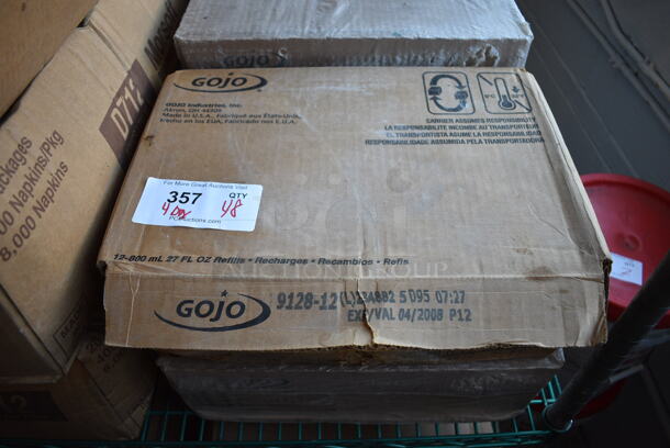 4 Boxes of 12 Gojo Refills. Total of 48. 4 Times Your Bid!