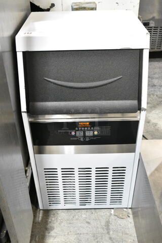 Vevor SSX100 Stainless Steel Commercial Undercounter Self Contained Ice Machine. 115 Volts, 1 Phase. 