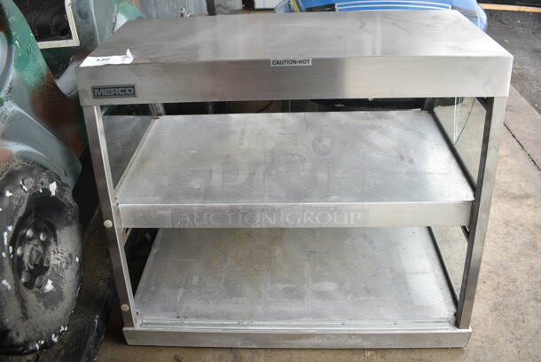 Merco 1220-2-3P Metal Commercial 2 Tier Warming Display Case Merchandiser. 120 Volts, 1 Phase. Tested and Working!