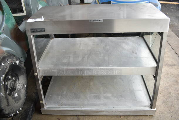 Merco 1220-2-3P Metal Commercial 2 Tier Warming Display Case Merchandiser. 120 Volts, 1 Phase. - Item #1127705