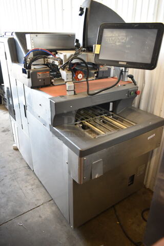 2018 Hobart NGW1 Stainless Steel Commercial Floor Style Wrapping Station w/ Hobart Touch Screen and Label Printer. 220 Volts, 1 Phase. Tested and Working!