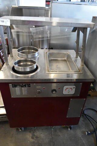 Piper Products 7132754 R2ST MOD Stainless Steel Buffet Station on Commercial Casters. 115 Volts, 1 Phase. Tested and Working!