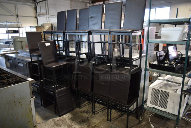 24 Dining Height High Back Chairs. 24 Times Your Bid!