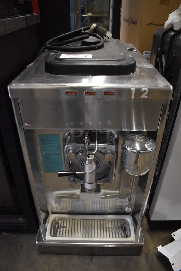 Taylor 340D-27 Stainless Steel Commercial Countertop Single Flavor Frozen Beverage Machine w/ Drink Mixer Attachment. 208-230 Volts, 1 Phase. 18x32x31