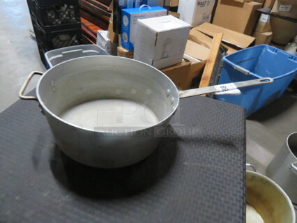 One Aluminum 13 Inch Sauce Pot. 