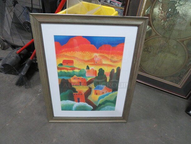 One Framed Matted Print. 24X30