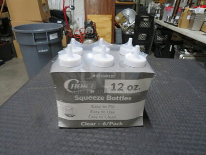 One NEW Pack Of 12oz Squeeze Bottles. 