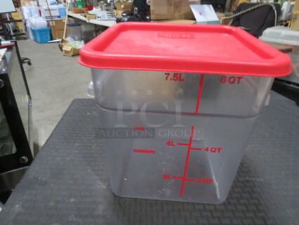 8 Quart Food Storage Container With Lid. 2XBID