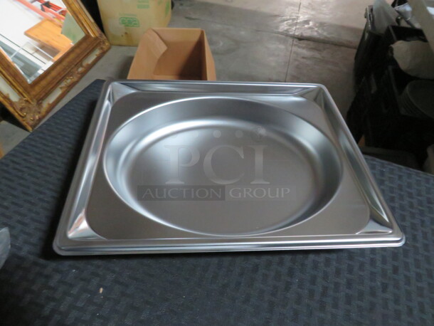 One NEW Vollrath Half Size 2 Inch Deep Super Shape Stainless Steel Oval  Shaped Food Pan. #3102015. $31.74 - Item #1118236