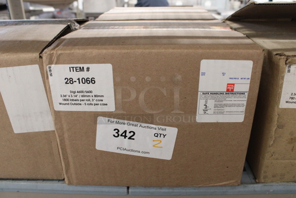 2 BRAND NEW! Boxes of Digi 4600/5600 28-1066 Labels. 2 Times Your Bid!