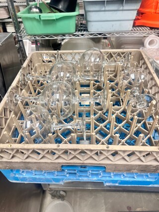 One Lot Of Dishwasher Rack with Glass