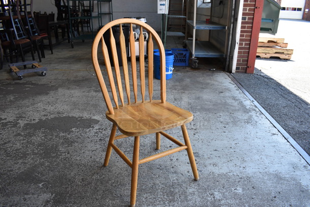 4 Wooden Dining Chairs. 18x18x39. 4 Times Your Bid!
