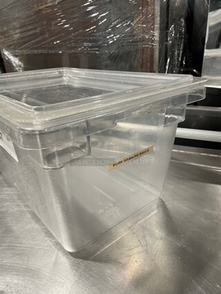 Cambro 12x18x9IN Deep Food Storage Container! Model: 12189CW!