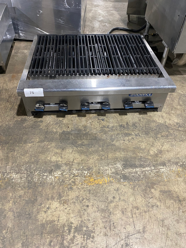 Radiance Commercial Countertop Natural Gas Powered Char Broiler Grill! Stainless Steel Body!