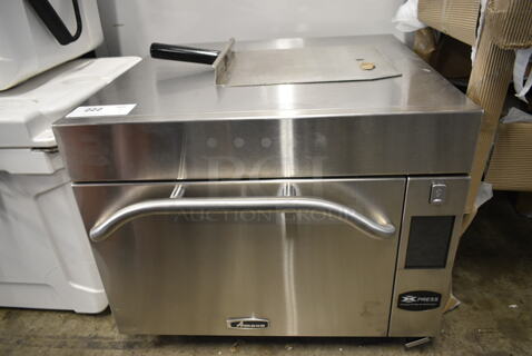 2017 Amana AXP22TLT Stainless Steel Commercial Countertop Rapid Cook Oven. 208/240 Volts, 1 Phase. 