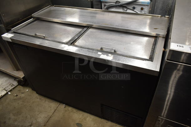 Continental CBC50 Stainless Steel Commercial Back Bar Bottle Cooler w/ 2 Sliding Lids. 115 Volts, 1 Phase. Tested and Powers On But Does Not Get Cold