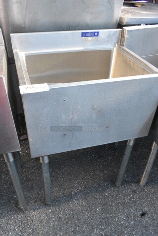 Stainless Steel Ice Bin.