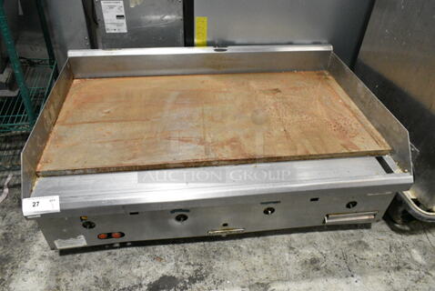 Southbend HDG-48 stainless Steel Commercial Countertop Natural Gas Powered Flat Top Griddle. 