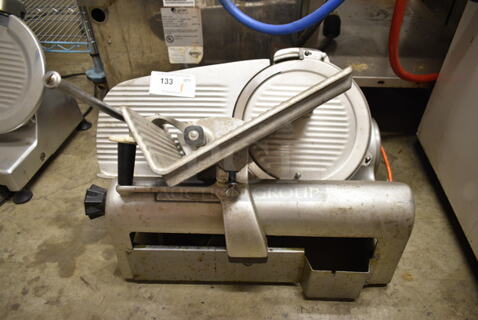 Hobart Stainless Steel Commercial Countertop Automatic Meat Slicer. 115 Volts, 1 Phase. 