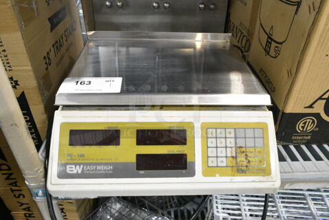 Easy Weigh PC-100 Metal Countertop Scale. Tested and Working!