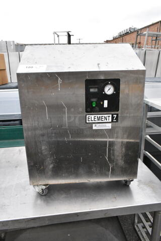 Jun-Air 87R-4MN1-HSBHH Stainless Steel Commercial Element 7 Nitro Brew Nitrogen Generator on Commercial Casters. 120 Volts, 1 Phase.